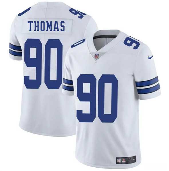 Men & Women & Youth Dallas Cowboys #90 Solomon Thomas White 2025 Vapor Untouchable Limited Stitched Jersey->dallas cowboys->NFL Jersey